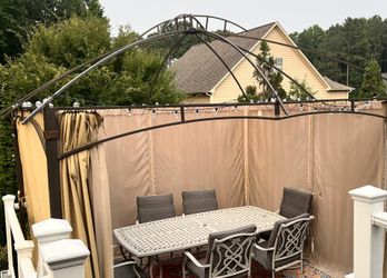 Canopy Frame With Curtains