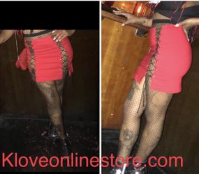 Lace up skirt
