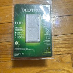 NEW Lutron Maestro Fan Control Light Dimmer - White LED Multiple Pack Options