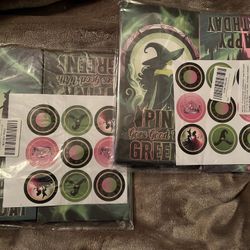 New 24 Wicked Party/Lunch Bags w/Decals