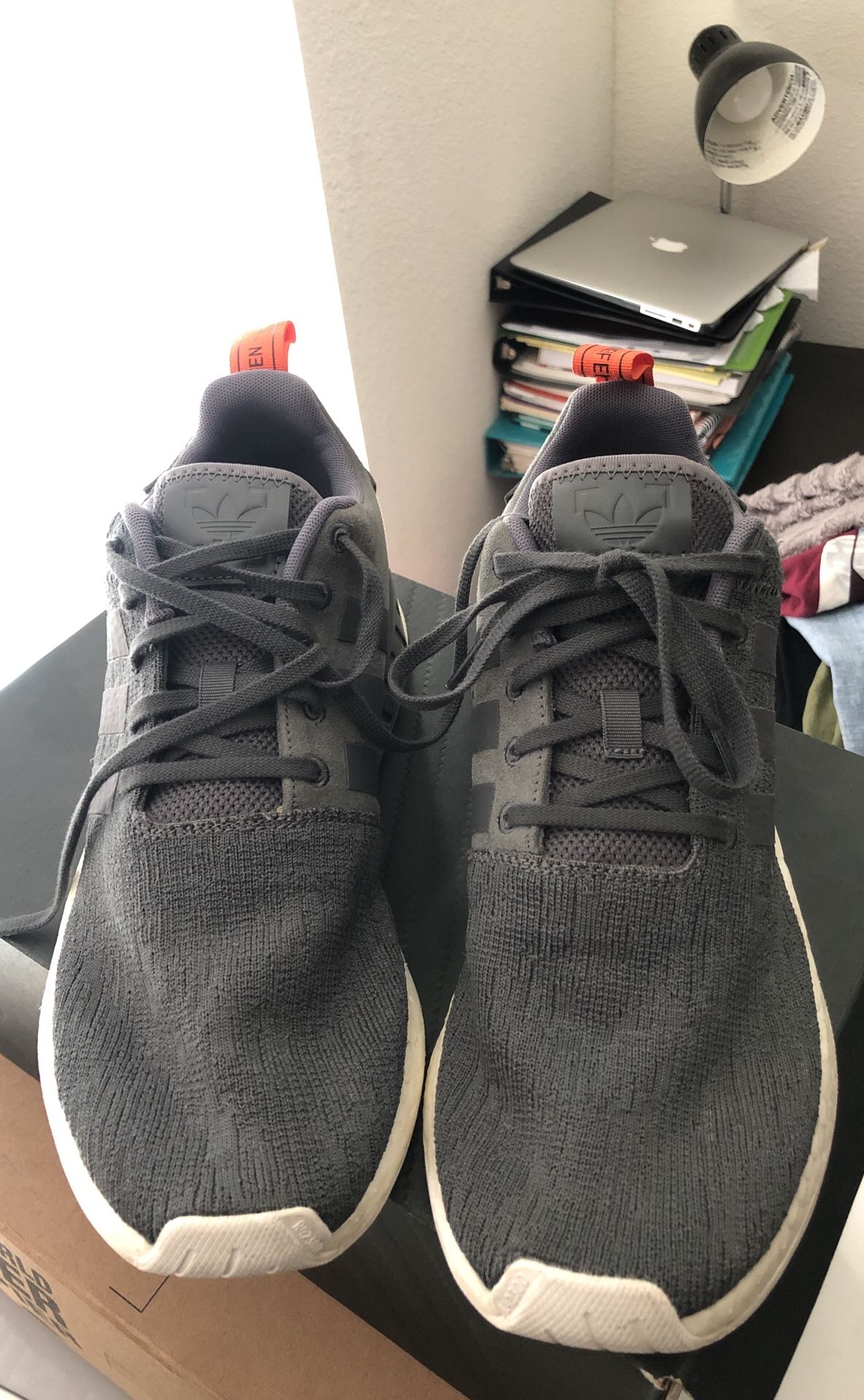 NMD R2 grey/orange