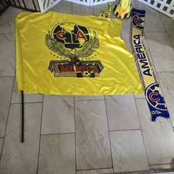 Club América Fan Bundle – Flag, Scarf, Foam Finger & Hat (4 Items)