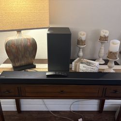 Samsung SoundBar And Bluetooth  Subwoofer