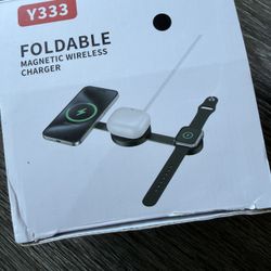 Wireless Charger Fodable 3 in 1 Charging Station Dock 