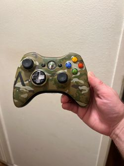 Microsoft Xbox 360 Wireless Controller Camouflage Camo Silver D-Pad HALO 4