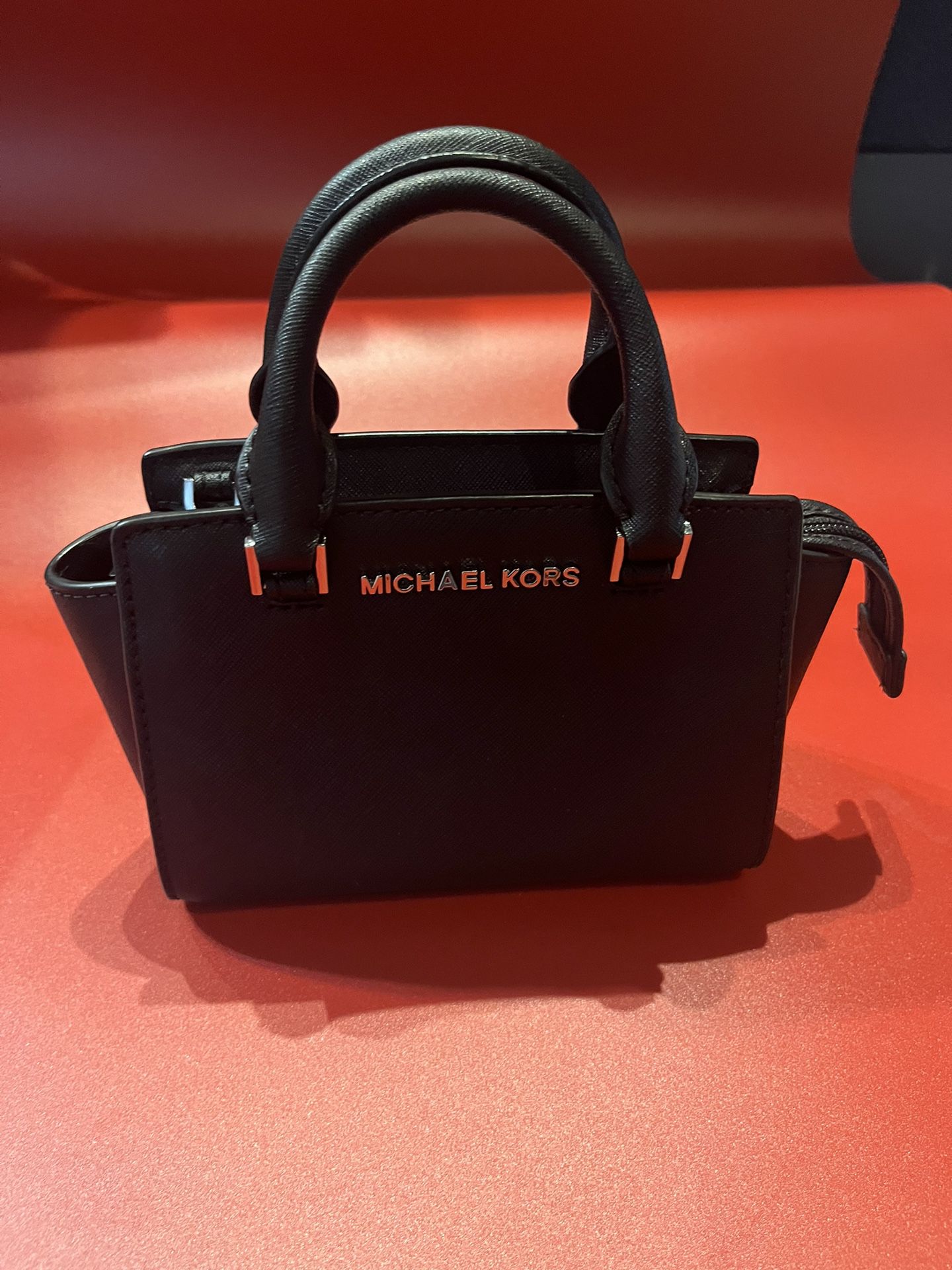 Michael Kors, small satchel, shoulder, Crossbody black purse bag 