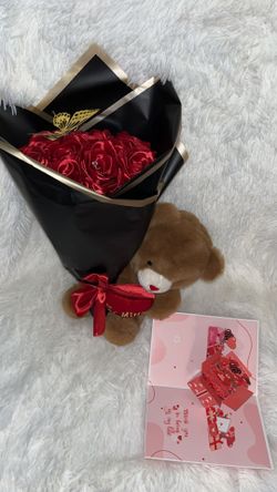 Bear Eternal Roses 
