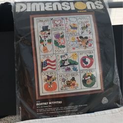 Dimensions Crewel Monthly Activities