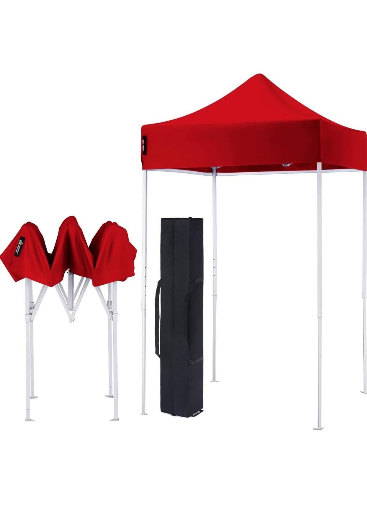 American Phoenix Canopy Tent 5x5 feet Party Tent [White Frame] Gazebo Canopy Commercial Fair Shelter Car Shelter Wedding Party Easy Pop Up (Red) $75