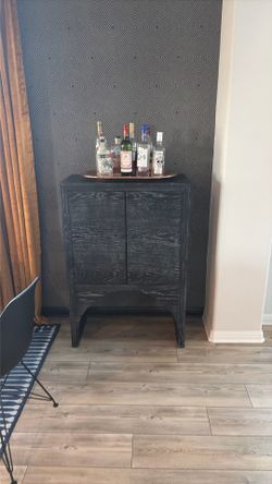 CB2 Augusta Black Cabinet “BAR”