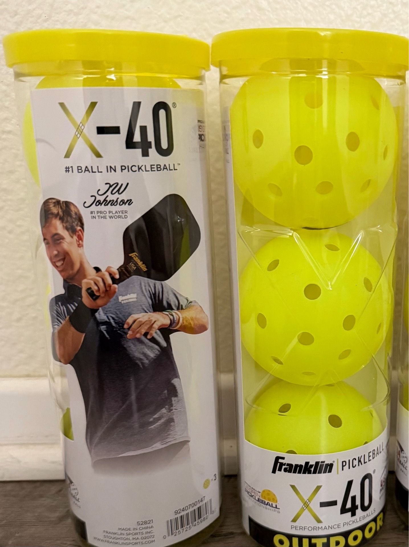 Franklin Sports X-40 Outdoor Pickleballs - Official Ball of USA Pickleball, APP Tour + US Open - Regulation Size