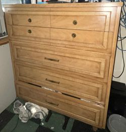 Wooden clothing dresser