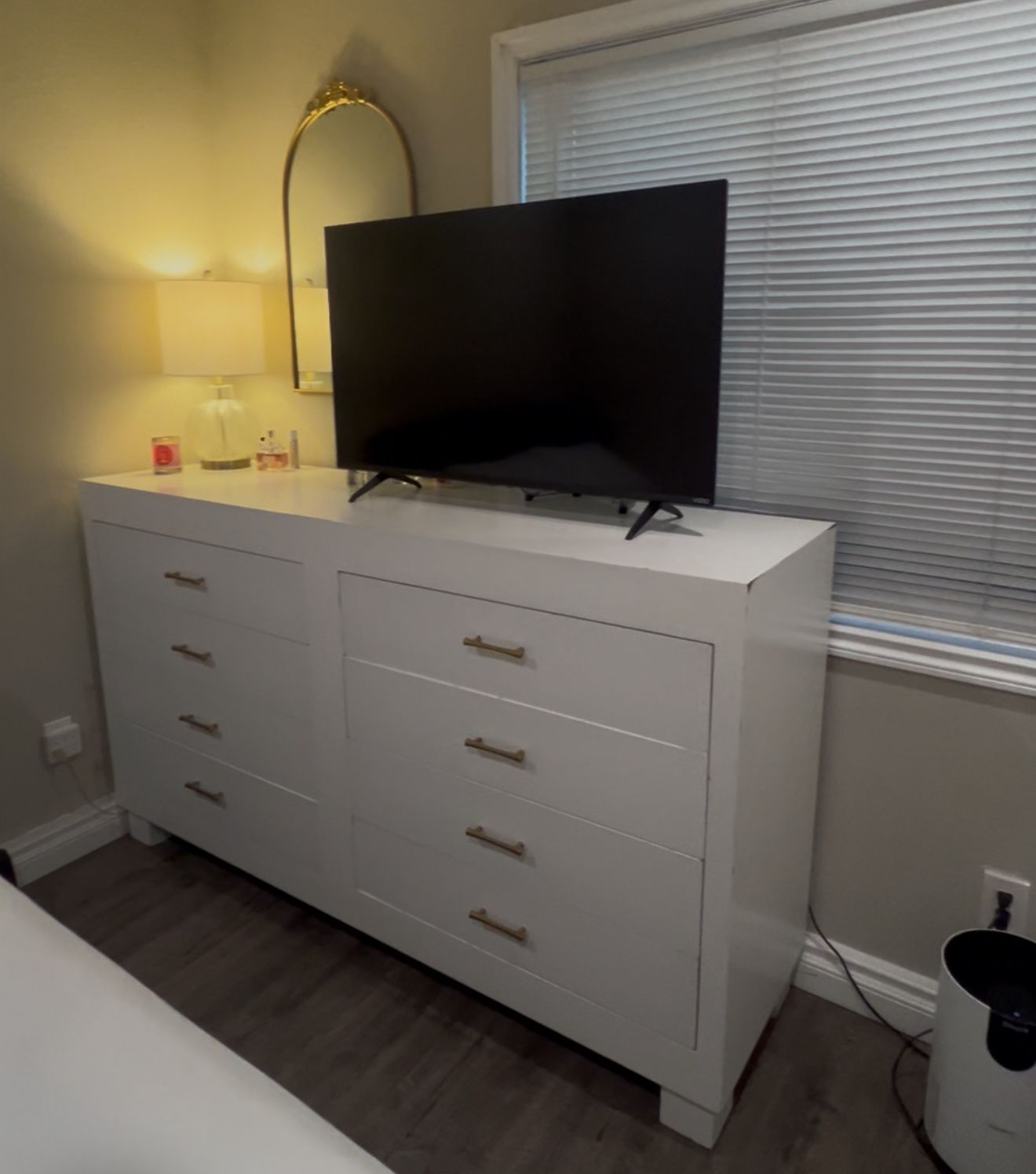 Solid Wood White Dresser