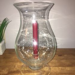 Vintage Bubble Glass Candleholder