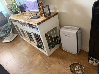 TV stand dog kennel