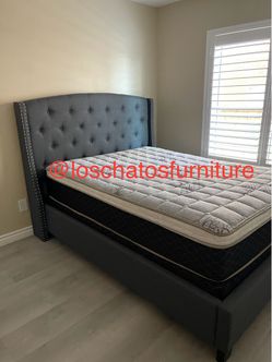 Queen size bed frame and mattress