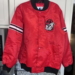 Georgia Bulldogs Starter Jacket Size Large 
