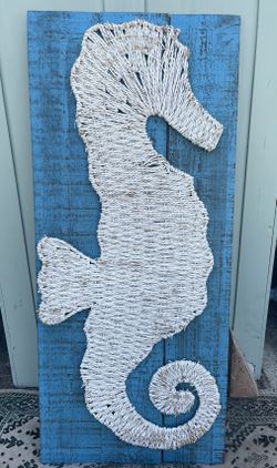 Coastal SEAHORSE Beach Cottage Wall Decor