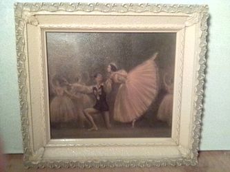 Sophie Ballerina 1920-30’s SIGNED 10”X 8” Vintage Framed Ballet Art