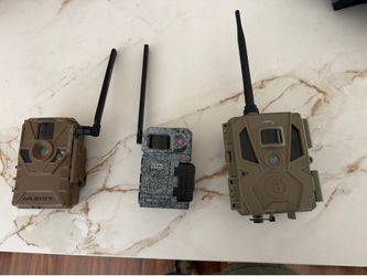 3 Cellular Trail Cameras