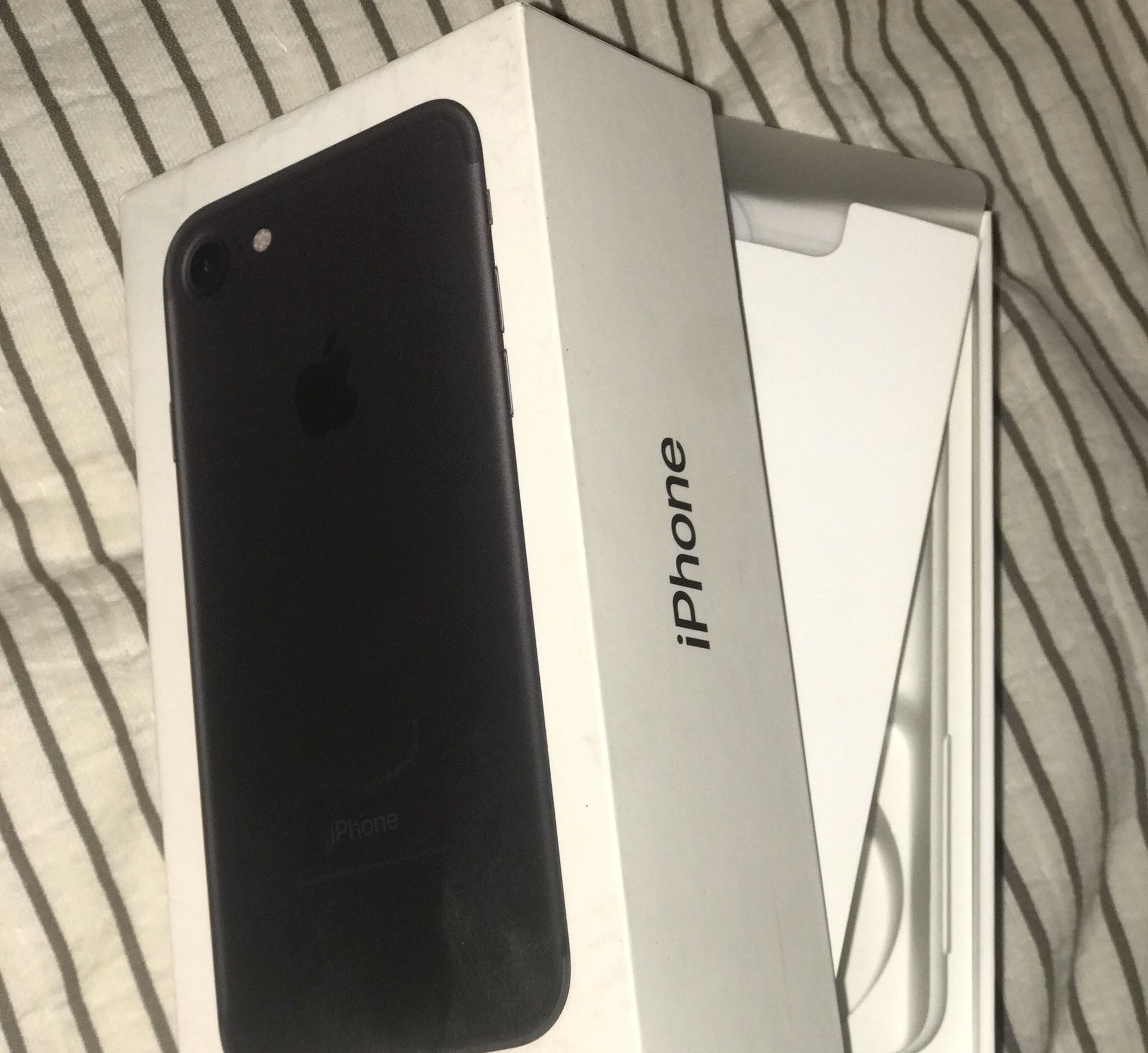 iPhone 7 Matte Black Box Only