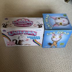 Squirrel Feeders - Unicorn And Cat