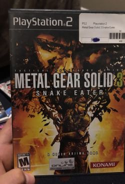New Metal Gear Solid 3 Snake Eater PS2