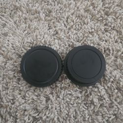 Canon EF-mount lens + body caps!