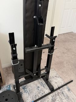 Folding Bench with Weights