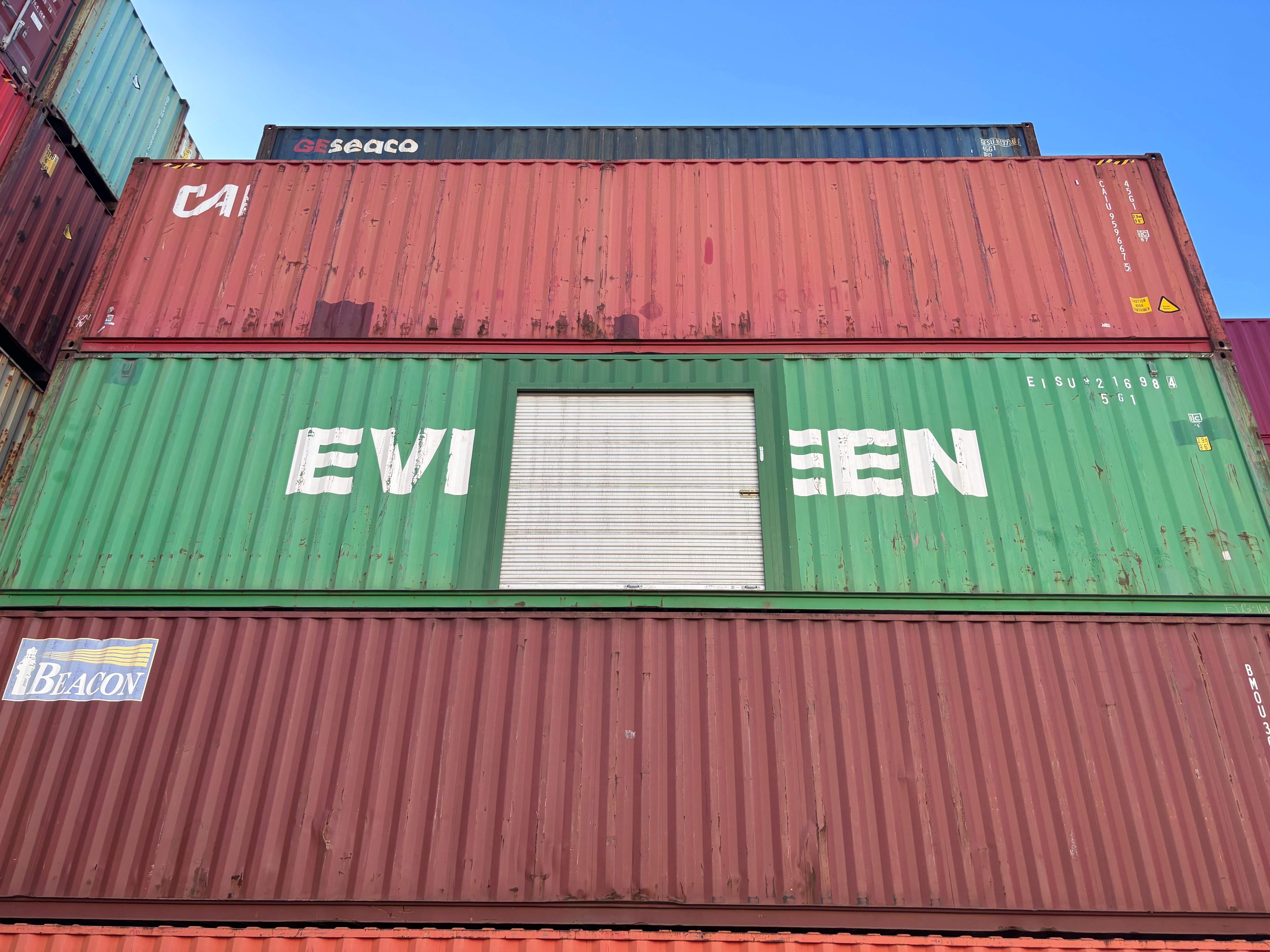 40ft hc evergreen w/ roll up door