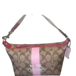 Coach Heritage Stripe Mini Hand Bag
