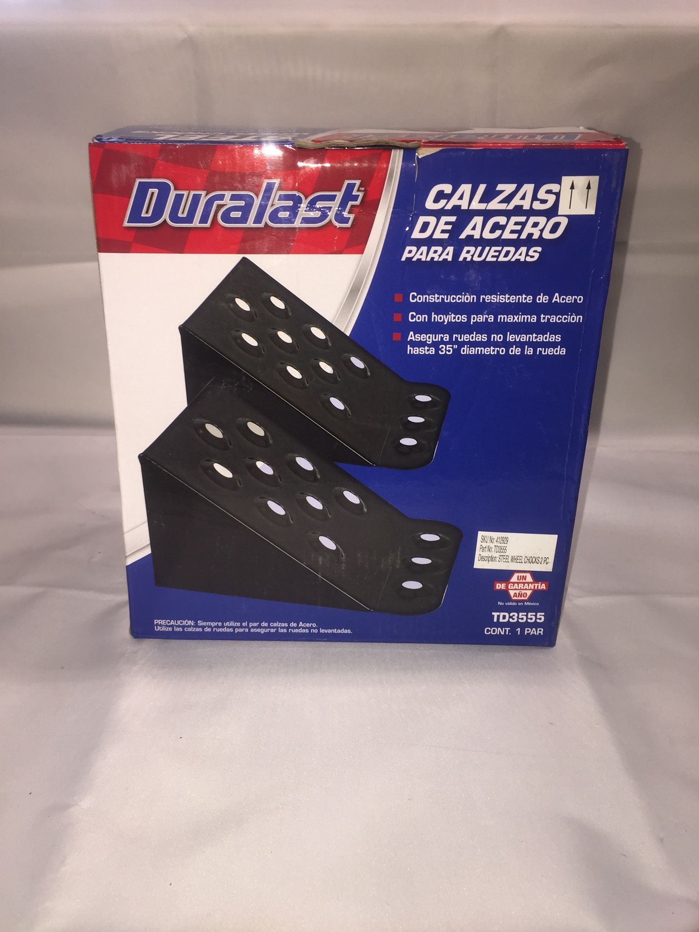 Duralast 2 piece steel wheel chocks