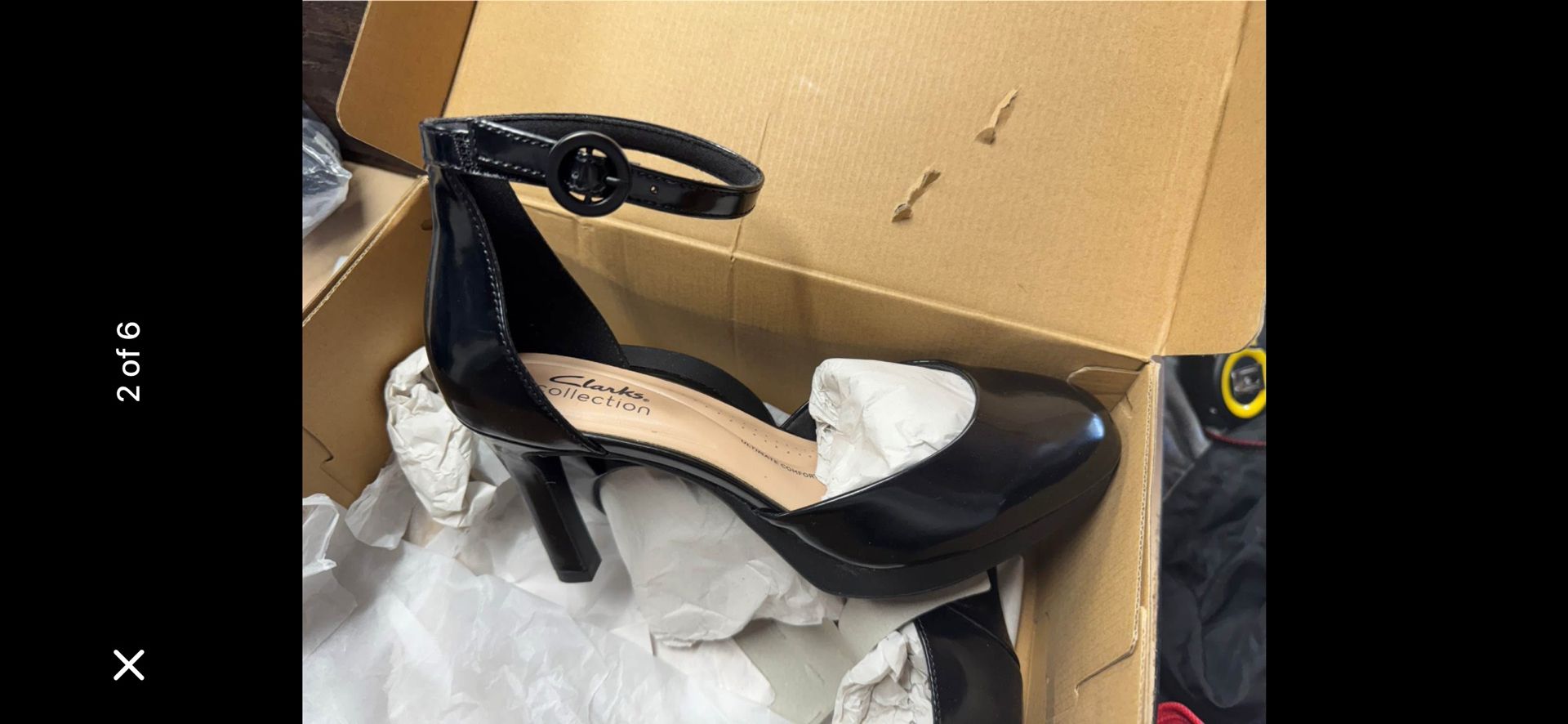 NWT- In Box Never Worn- Clarks Patton Leather Heels