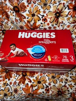 Huggies Little Snugglers Size 3 Diapers 76 Count