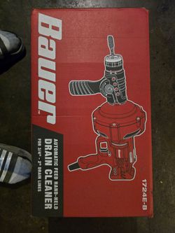 Bauer Automatic Feed Hand-Held Drain Cleaner