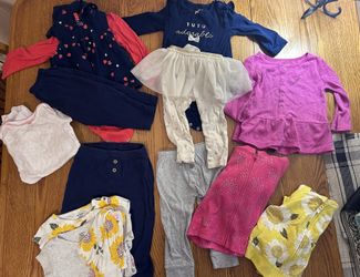 Lot of 9 - Girls 18mt Sets, long sleeve shirt, PJ, Pants 