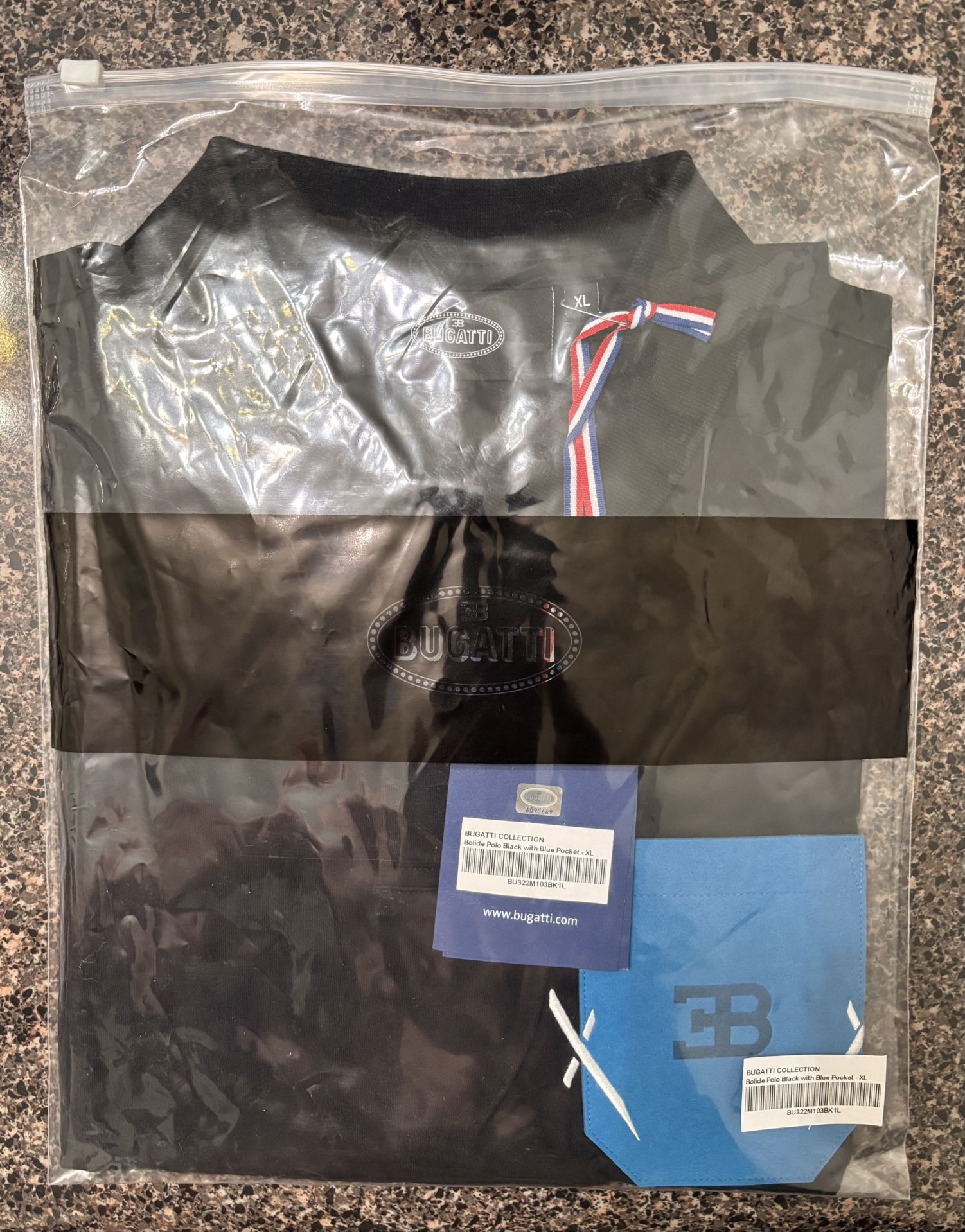 BUGATTI BOLIDE POLO BLACK SIZE XL SLIM