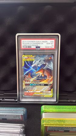 Pokemon Reshiram & Charizard GX 20/214 Unbroken Bonds Holo TAG TEAM PSA 10