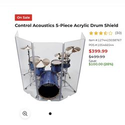 Control Acoustics 5-Piece Acrylic Drum Shield