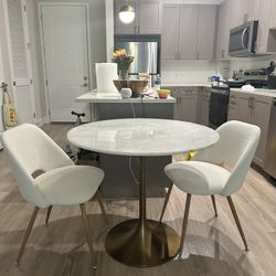 Marble Top Dining Table