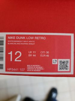 Dunks size 12