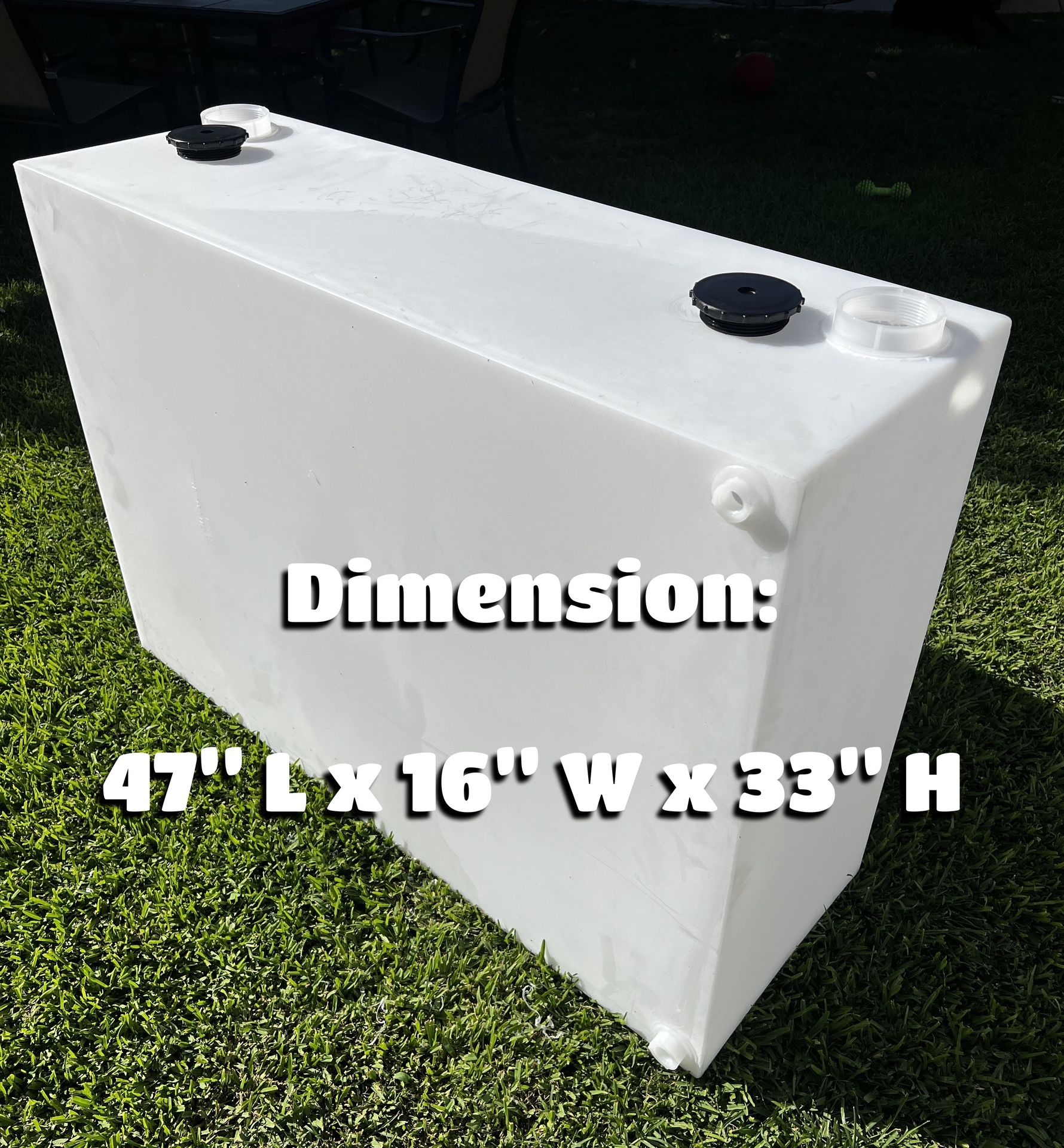 100 Gallon Slim Water Tank