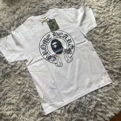BAPE/CRHOME HEARTS T SHIRT