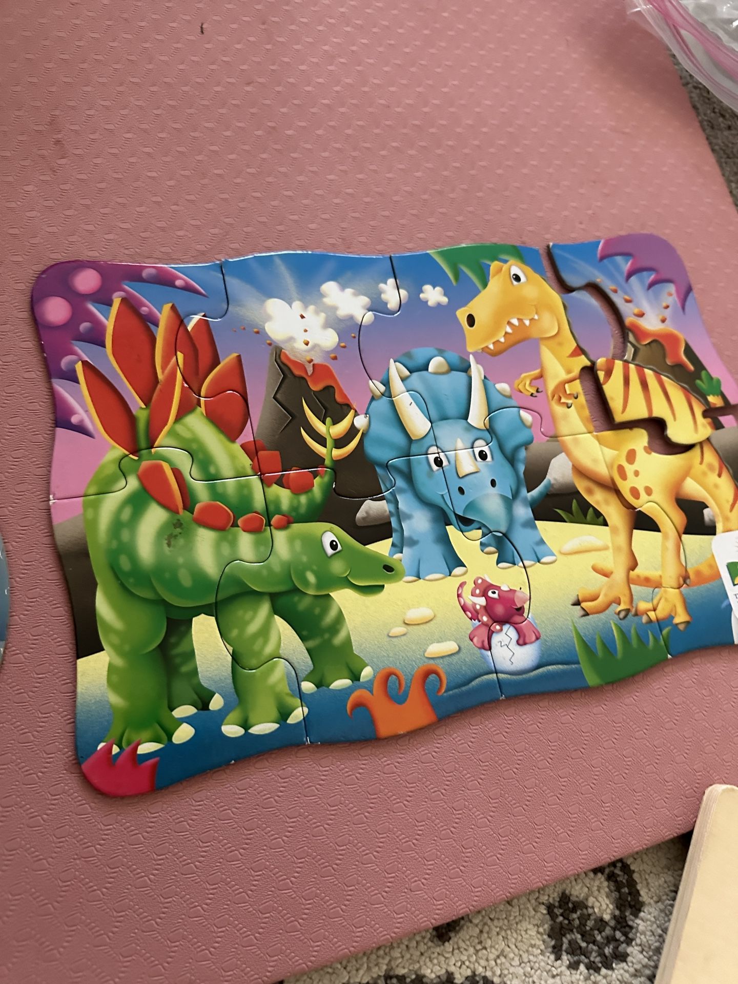 set Of Four Dinosaur Puzzles