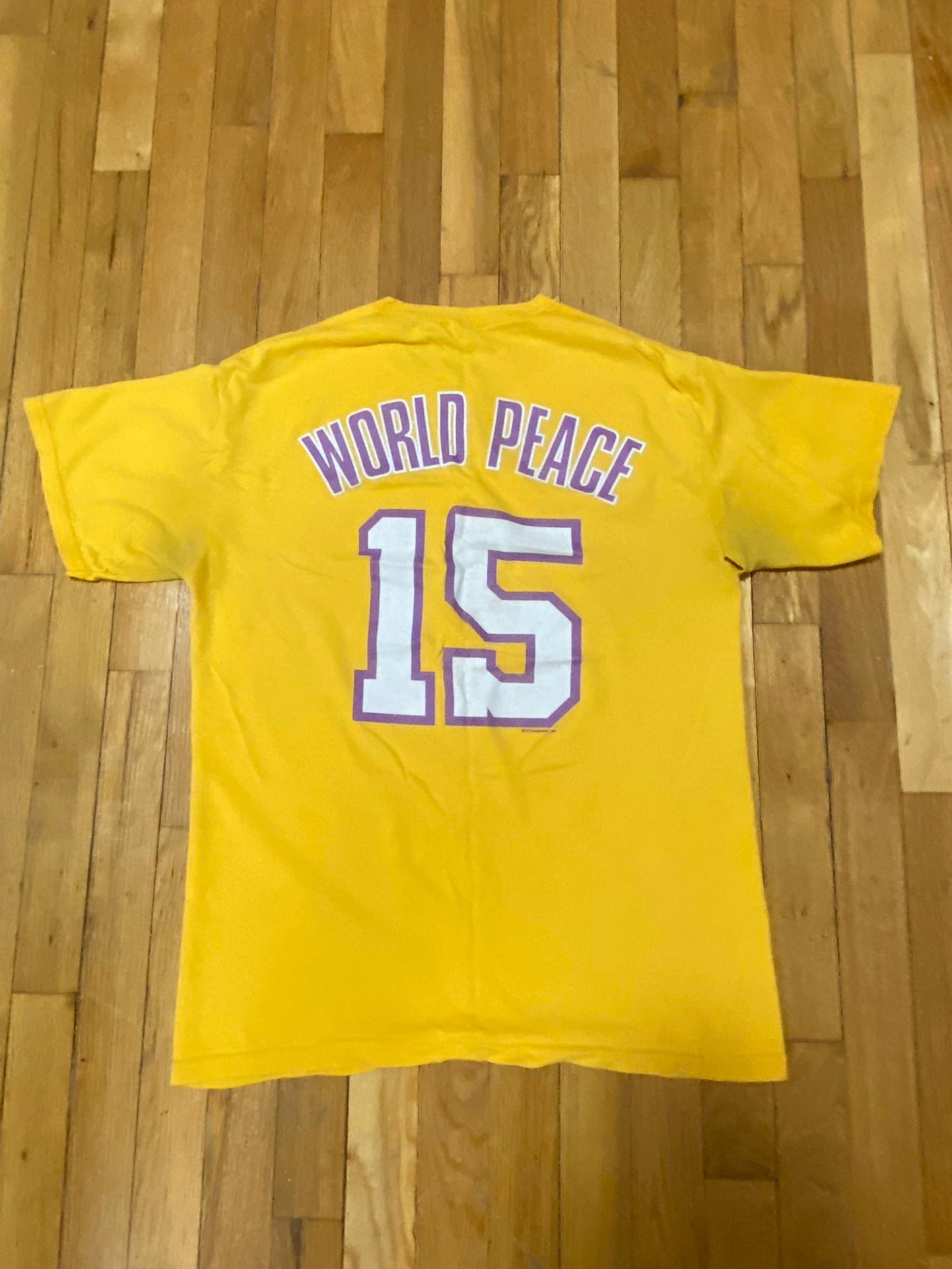 Vintage Lakers Meta World Peace, Ron Artest Jersey T-shirt Medium 