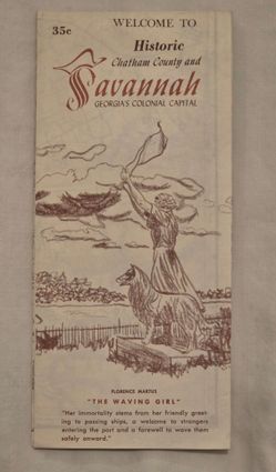 Vintage Savannah Georgia Travel Map