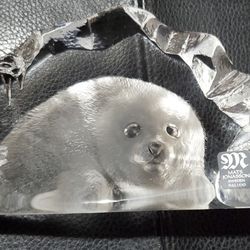 Crystal BABY SEAL PAPERWEIGHT CRYSTAL NEW 