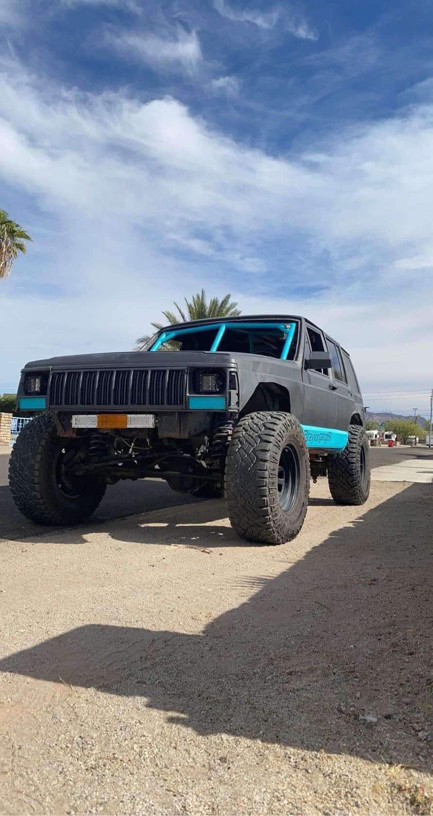 1990 Jeep XJ Prerunner With Trailer