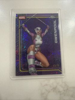 #121 GWENPOOL PURPLE LAVA REFRACTOR #43/75 - 2026 TOPPS CHROME MARVEL