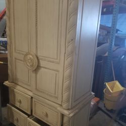 Antique white Armoire clearance